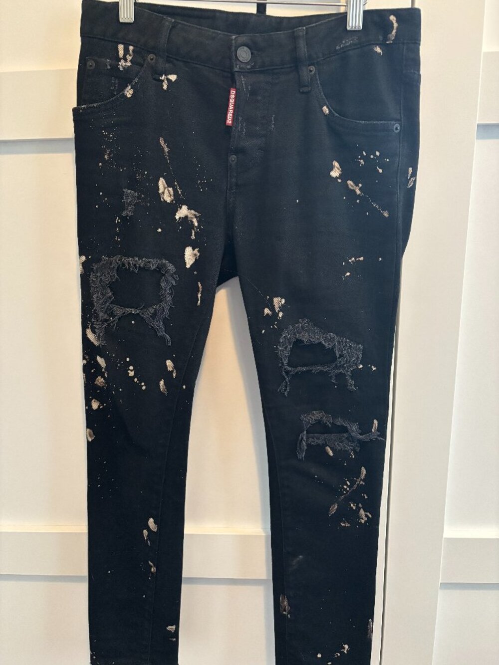 Dsquared2 Cool Girl paint splatter jeans. Size 36 Italy. ($102)